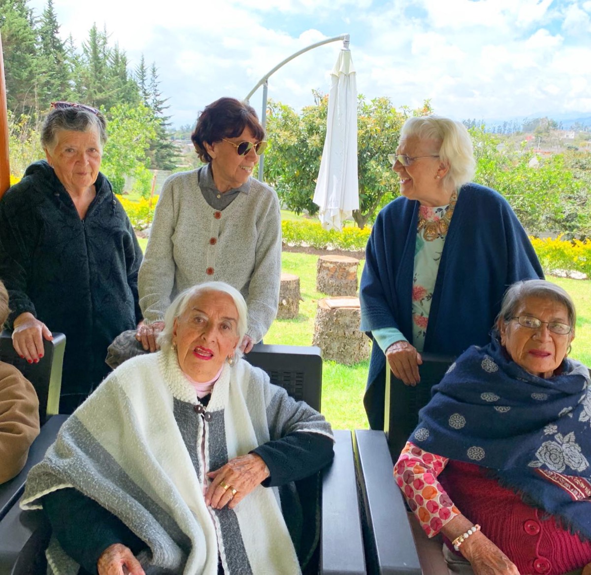 Reunión en la terraza