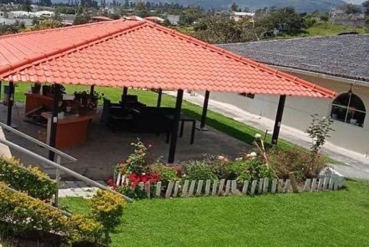 Terraza y jardín